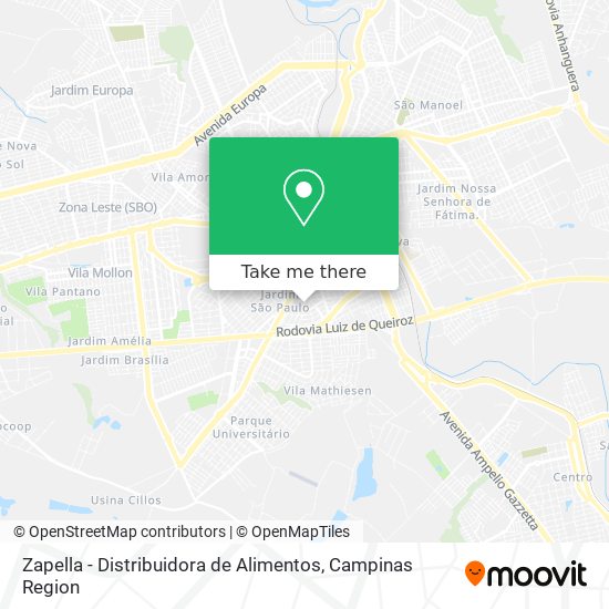 Zapella - Distribuidora de Alimentos map