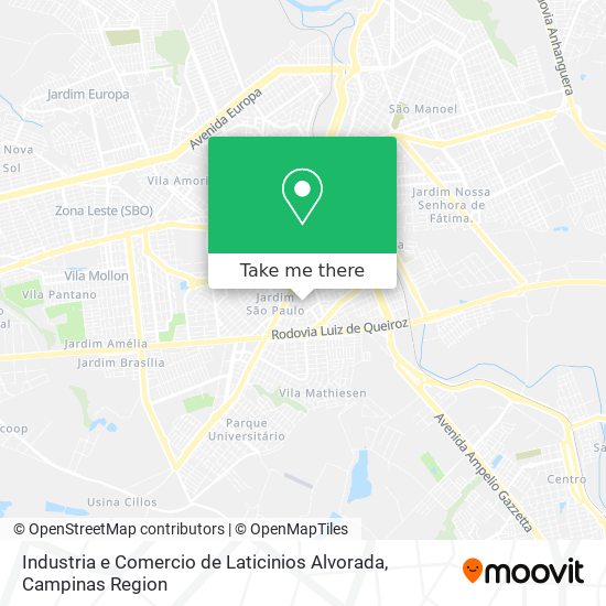 Industria e Comercio de Laticinios Alvorada map