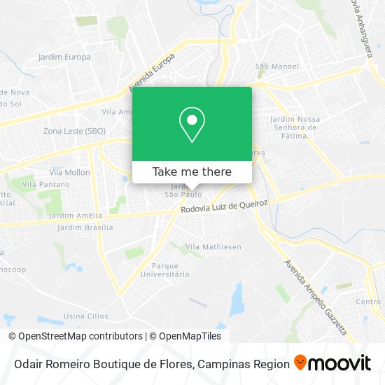 Odair Romeiro Boutique de Flores map