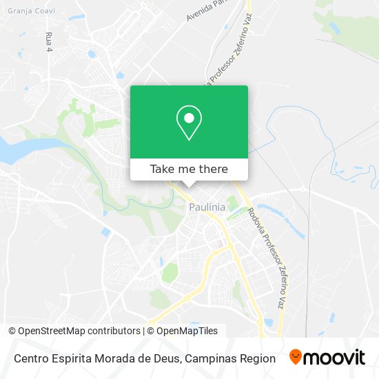 Mapa Centro Espirita Morada de Deus