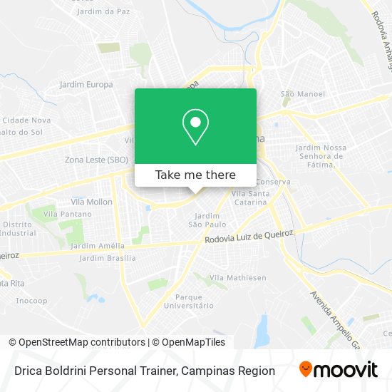 Drica Boldrini Personal Trainer map