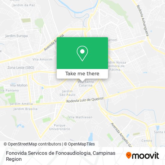 Fonovida Servicos de Fonoaudiologia map