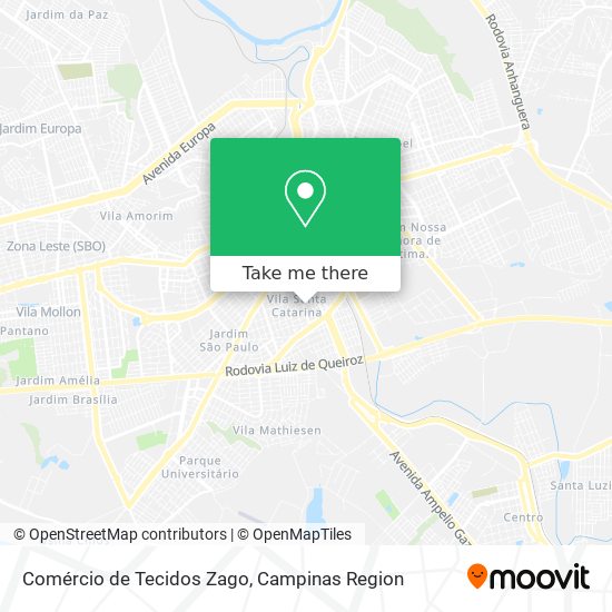 Comércio de Tecidos Zago map