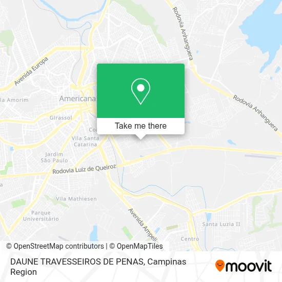 DAUNE TRAVESSEIROS DE PENAS map