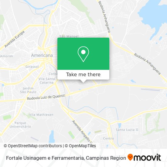 Fortale Usinagem e Ferramentaria map