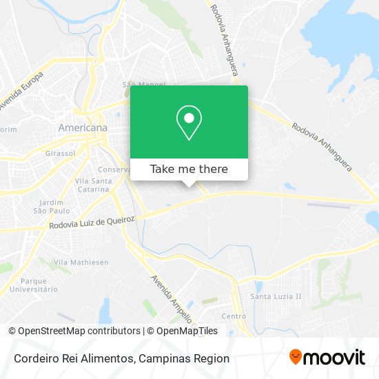 Cordeiro Rei Alimentos map