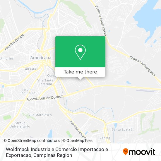 Woldmack Industria e Comercio Importacao e Exportacao map