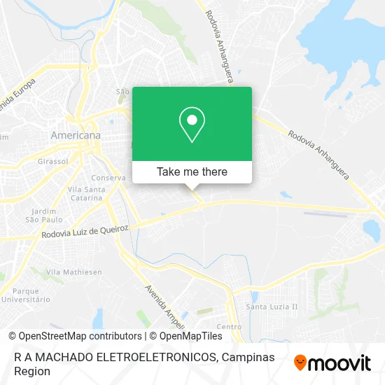 R A MACHADO ELETROELETRONICOS map