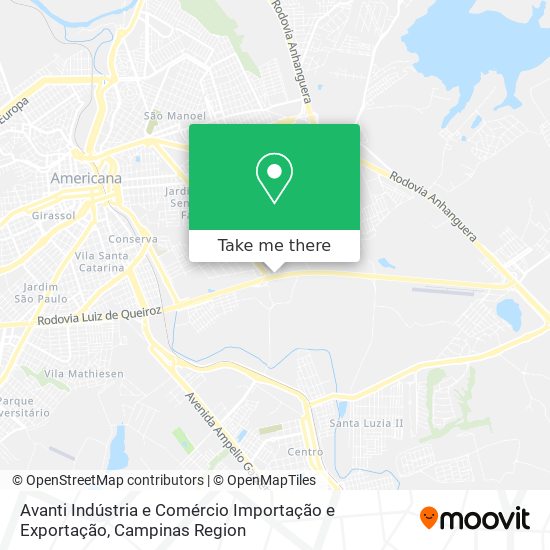 Avanti Indústria e Comércio Importação e Exportação map