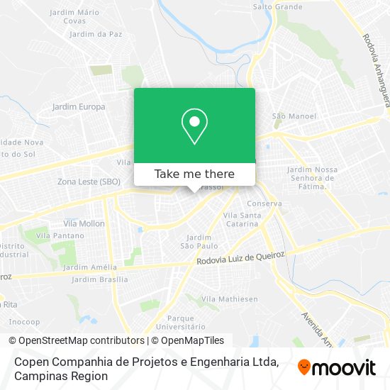 Mapa Copen Companhia de Projetos e Engenharia Ltda