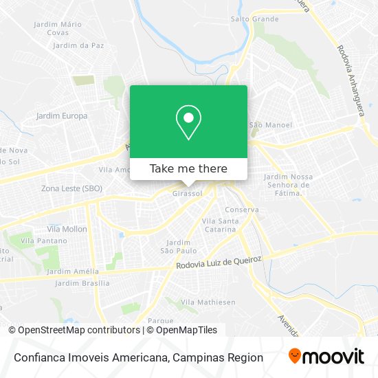 Confianca Imoveis Americana map