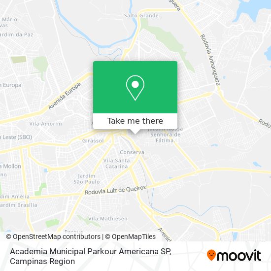 Academia Municipal Parkour Americana SP map