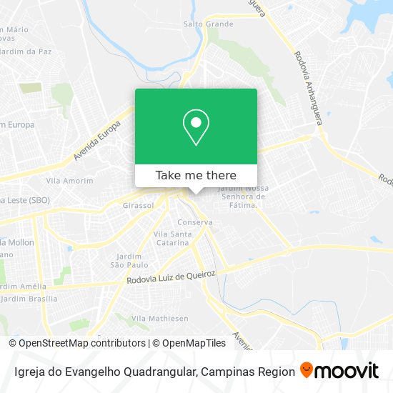 Igreja do Evangelho Quadrangular map