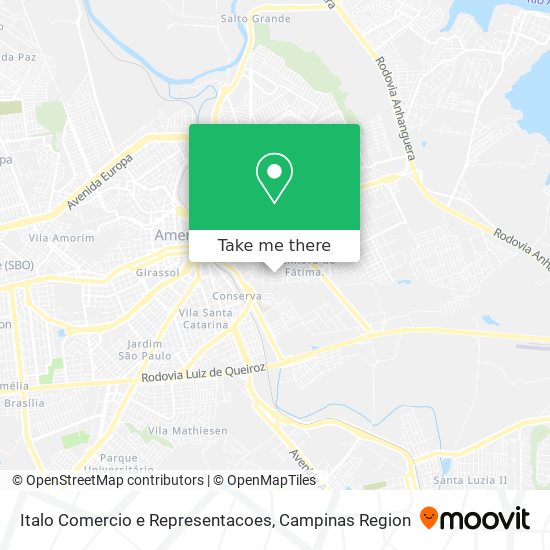 Italo Comercio e Representacoes map