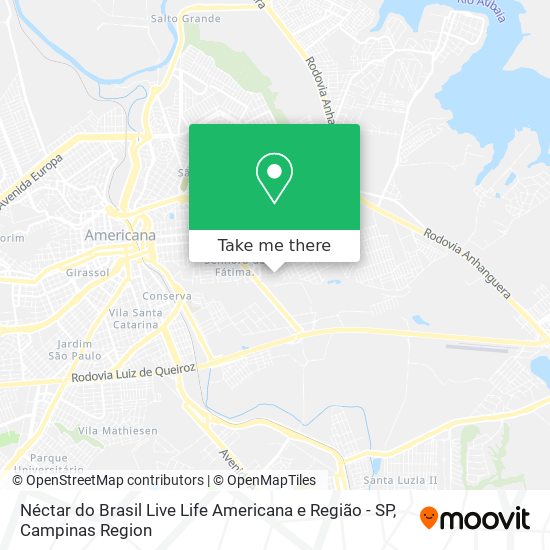 Néctar do Brasil Live Life Americana e Região - SP map