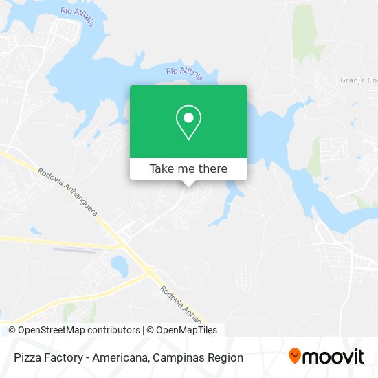 Pizza Factory - Americana map