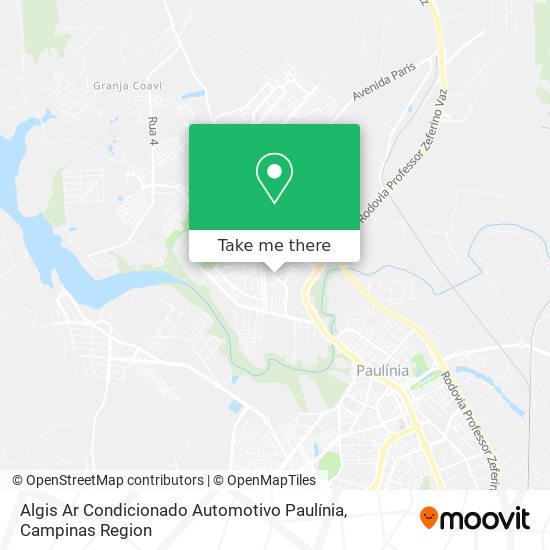 Mapa Algis Ar Condicionado Automotivo Paulínia