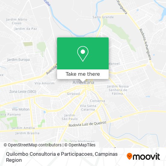 Quilombo Consultoria e Participacoes map