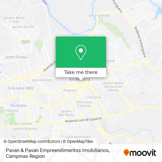 Pavan & Pavan Empreendimentos Imobiliarios map