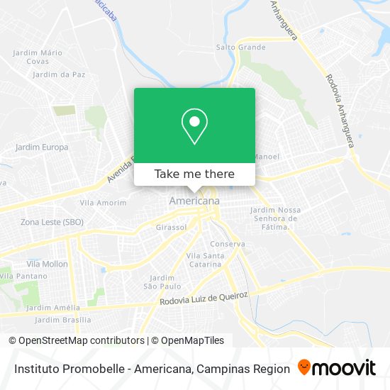 Instituto Promobelle - Americana map