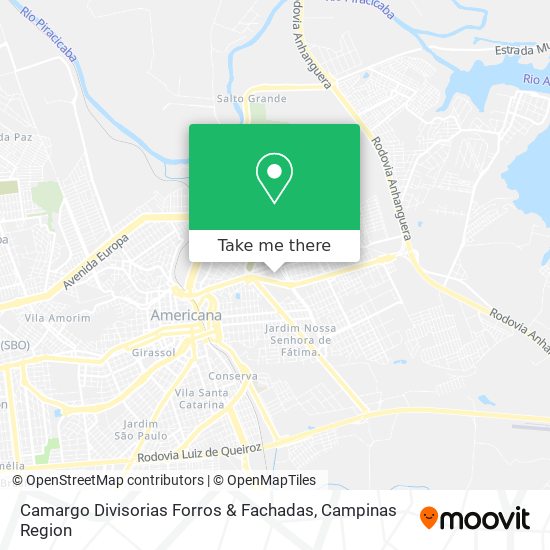 Camargo Divisorias Forros & Fachadas map