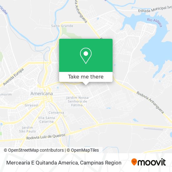 Mercearia E Quitanda America map