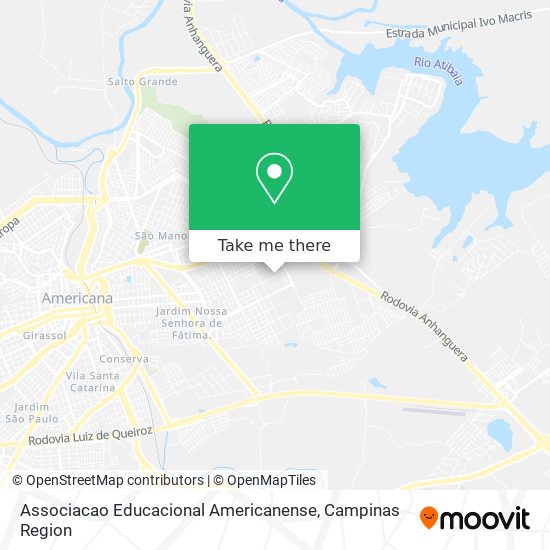 Associacao Educacional Americanense map