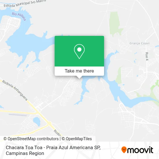 Chacara Toa Toa - Praia Azul Americana SP map