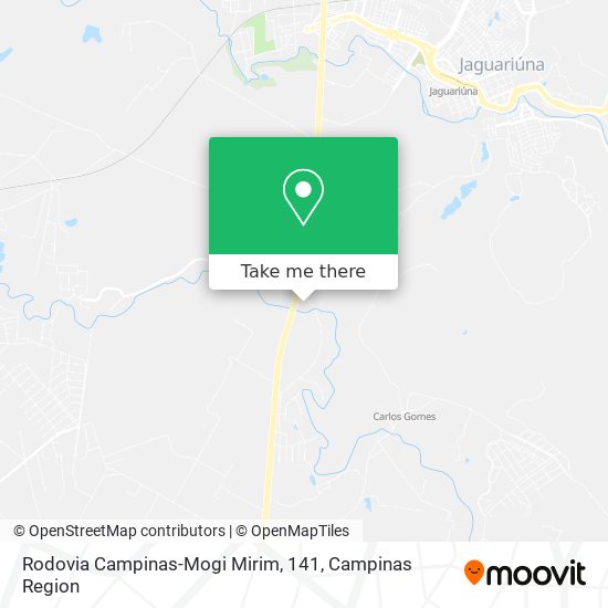 Rodovia Campinas-Mogi Mirim, 141 map