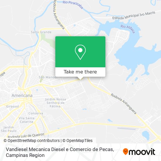 Vandiesel Mecanica Diesel e Comercio de Pecas map