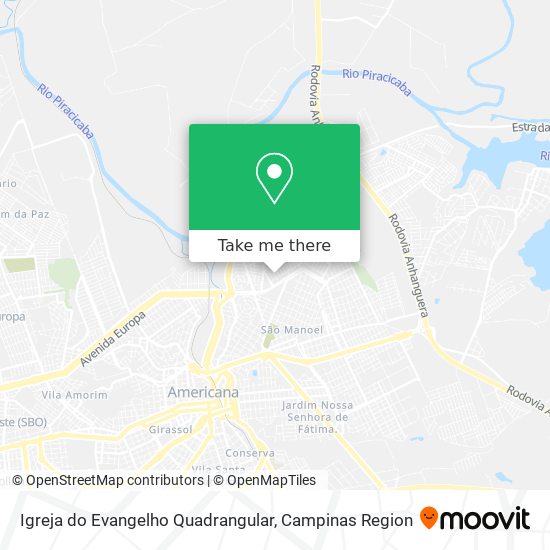 Igreja do Evangelho Quadrangular map