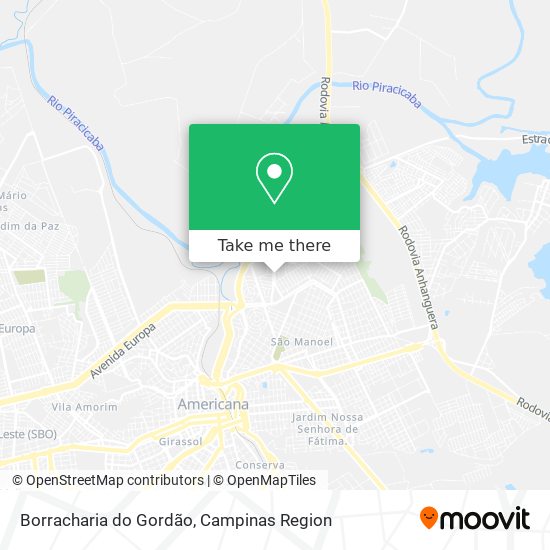Borracharia do Gordão map