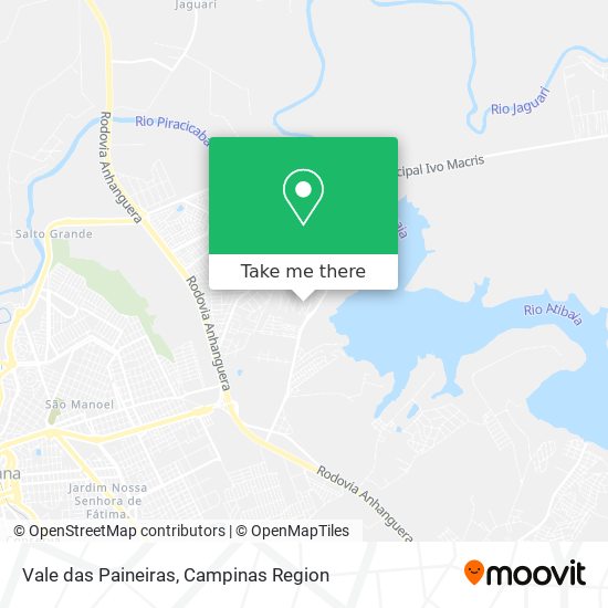 Mapa Vale das Paineiras