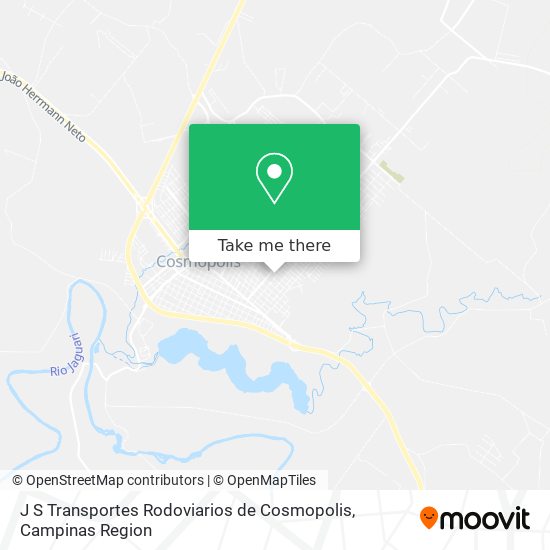 J S Transportes Rodoviarios de Cosmopolis map