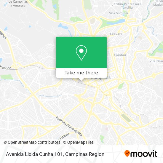 Mapa Avenida Lix da Cunha 101