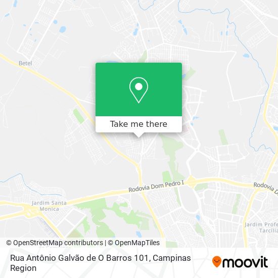 Rua Antônio Galvão de O Barros 101 map