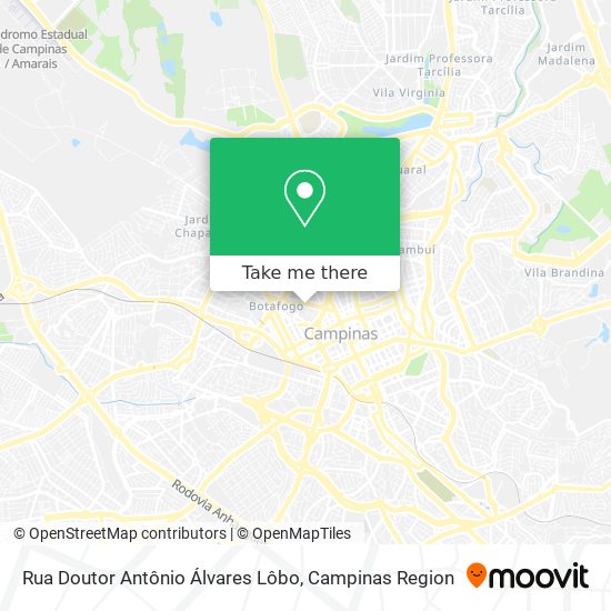 Rua Doutor Antônio Álvares Lôbo map