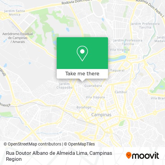 Mapa Rua Doutor Albano de Almeida Lima