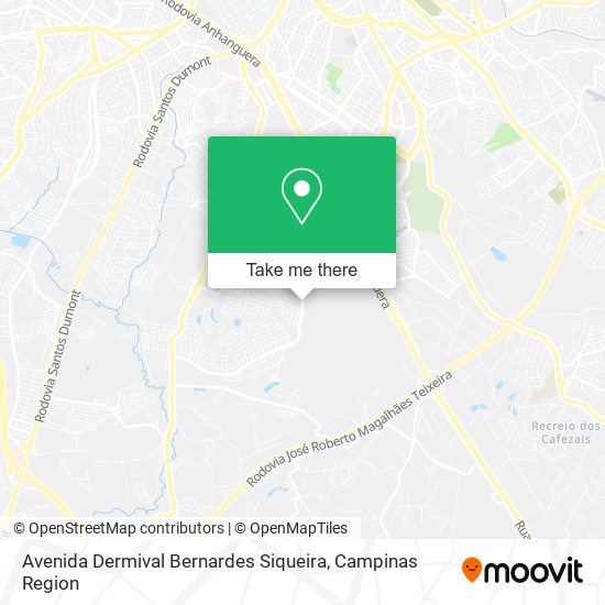 Mapa Avenida Dermival Bernardes Siqueira