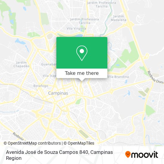 Mapa Avenida José de Souza Campos 840