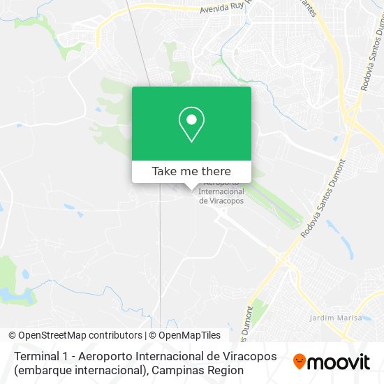 Terminal 1 - Aeroporto Internacional de Viracopos (embarque internacional) map