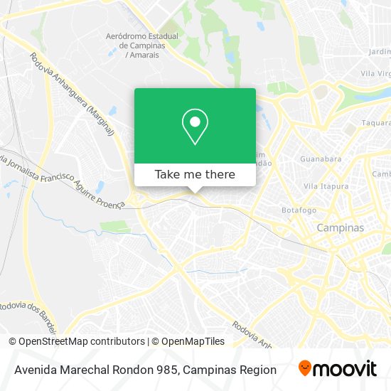 Avenida Marechal Rondon 985 map