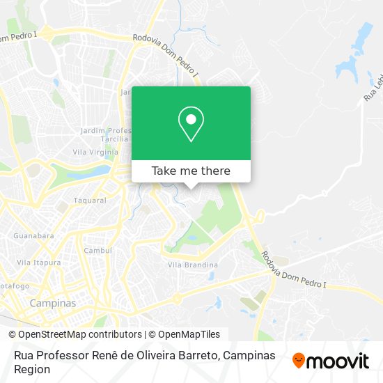 Mapa Rua Professor Renê de Oliveira Barreto