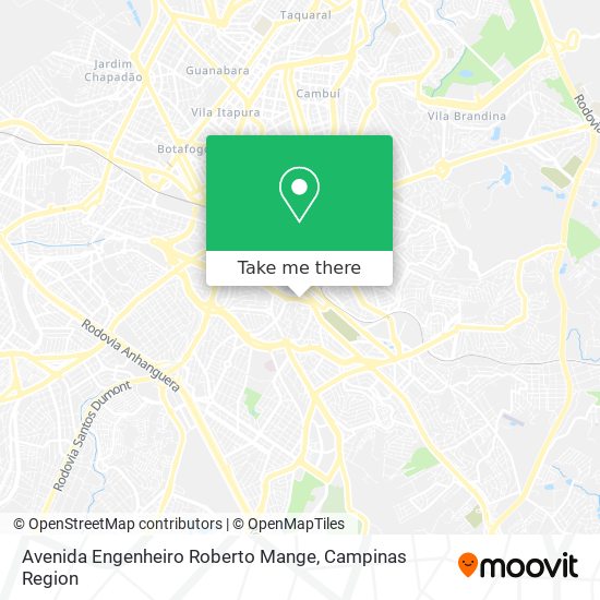 Avenida Engenheiro Roberto Mange map