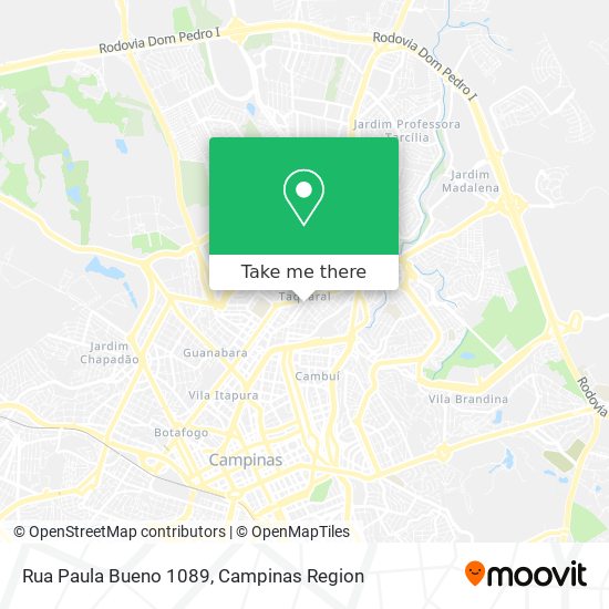 Mapa Rua Paula Bueno 1089