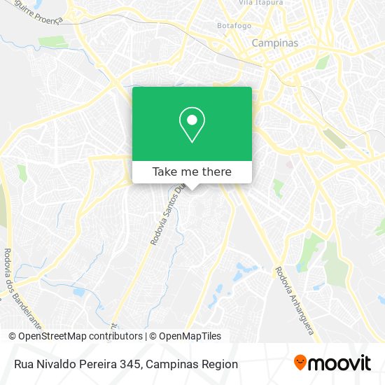 Mapa Rua Nivaldo Pereira 345
