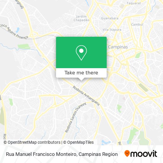 Mapa Rua Manuel Francisco Monteiro