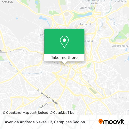 Mapa Avenida Andrade Neves 13