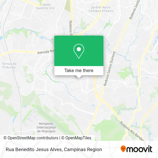 Rua Benedito Jesus Alves map