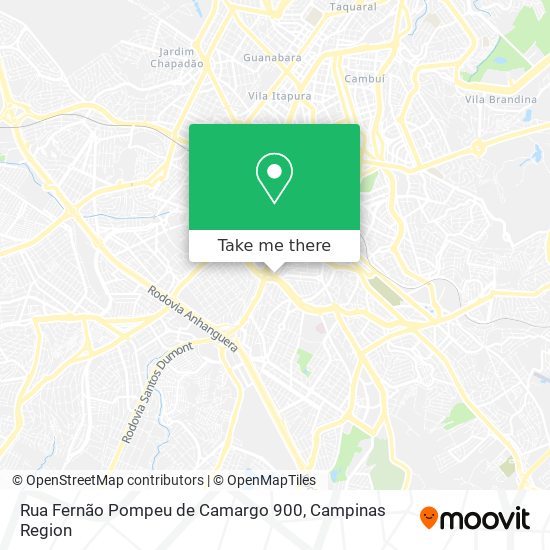 Mapa Rua Fernão Pompeu de Camargo 900